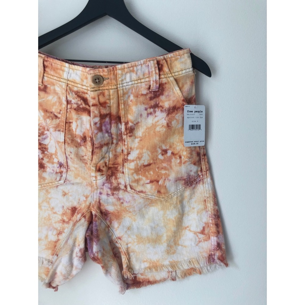 free people • tie dye shorts - Picture 3 of 4